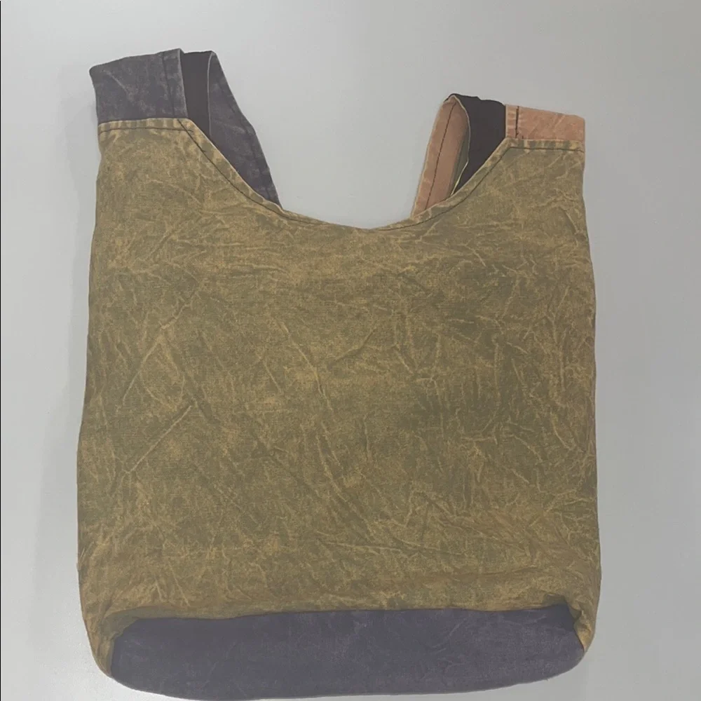 Colorful Patchwork Hobo Bag with cell phone pocket, preowned